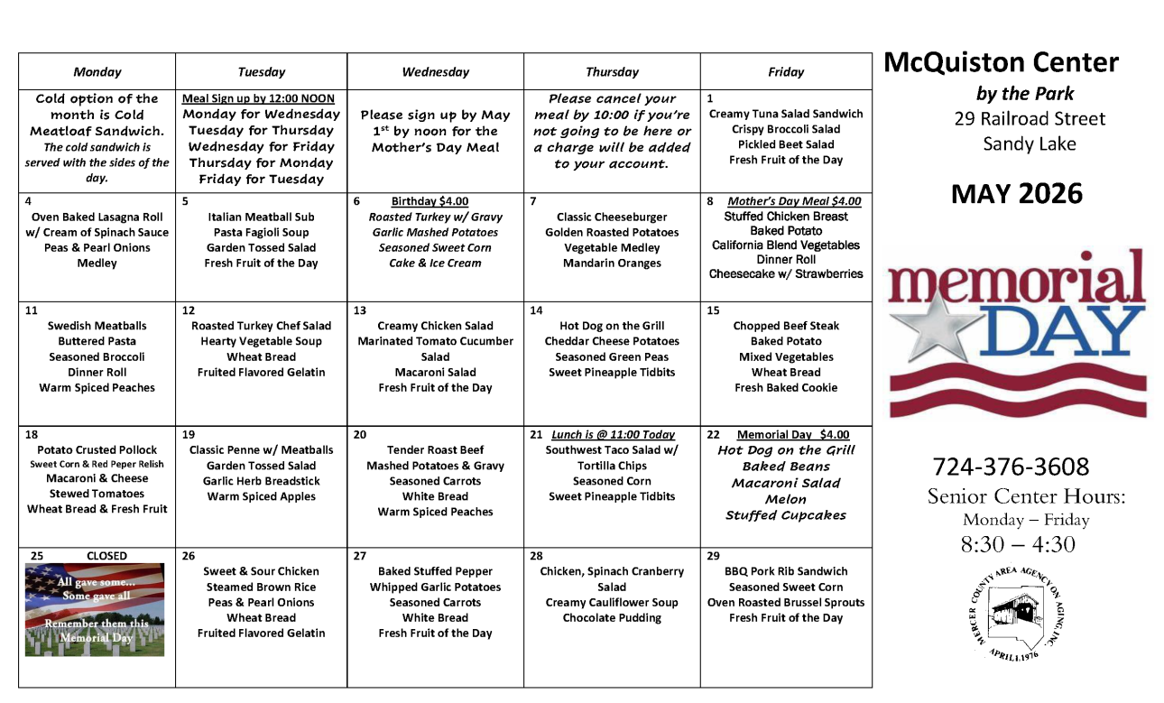 May Calendar